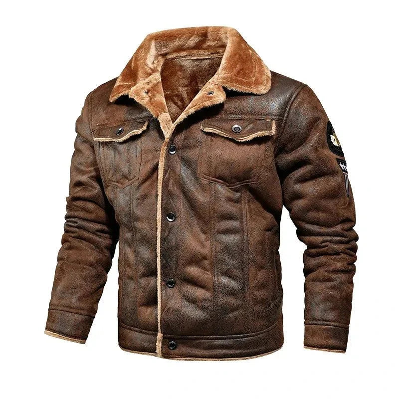 Jaqueta Masculina de Couro Bellvian