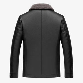 Jaqueta Masculina em Couro com Forro de Cashmere